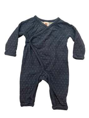 TEA COLLECTION Water Blue Dot Wrap Long Sleeve One Piece Size 0-3 Months Unisex